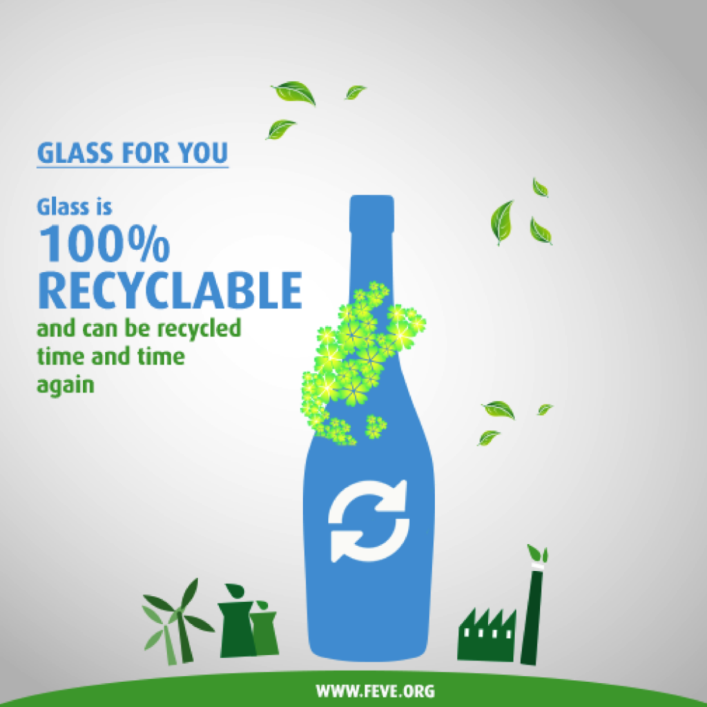glass is 100% reclable